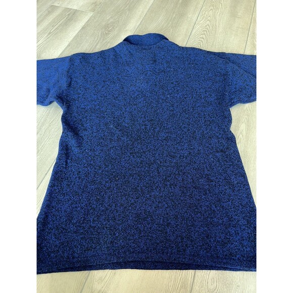 United Colours of Benetton Polo Sweater Shetland Wool Italy VTG | Blue | Size XL - Picture 9 of 15